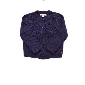 Pink Chicken Girls Blossom Sweater - Navy